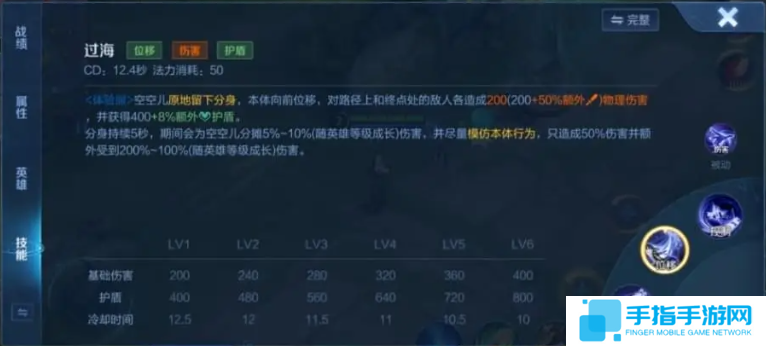 王者荣耀空空儿技能是什么
