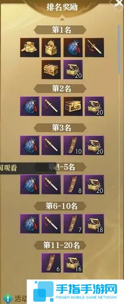 《逆水寒》黄金服江湖神兵谱神兵比拼活动介绍5