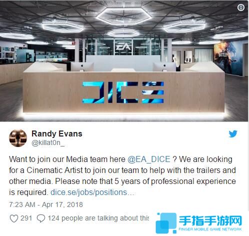 DICE招聘广告泄露机密 《战地5》预告即将发布