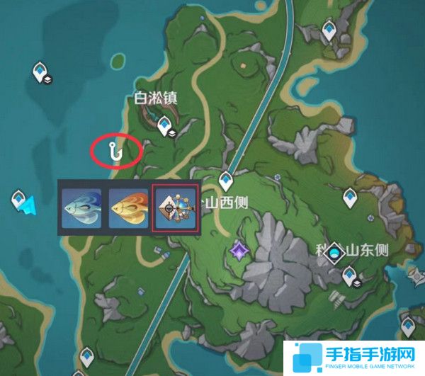 《原神》灰河渡手钓鱼地点分布图灰河渡手精炼材料钓鱼点位攻略4