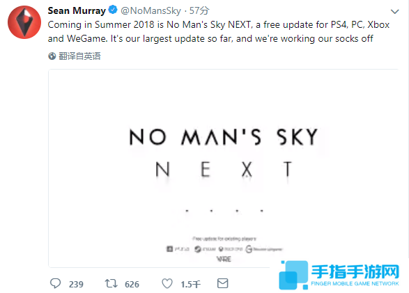 详细阅读:《无人深空》今夏迎来最大更新 登录Wegame与X1平台_全球新游 《无人深空》今夏迎来最大更新 登录Wegame与X1平台_全球新游