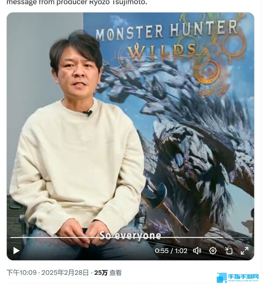 辻本良三:已经尽力优化了《怪物猎人:荒野》