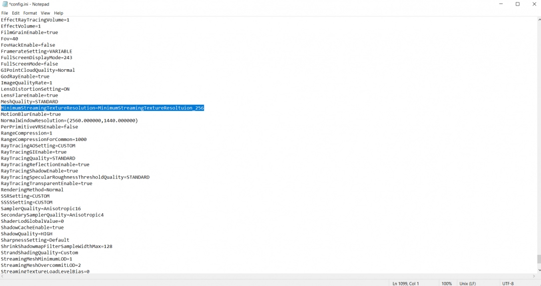 玩家发现修改配置文件的拼写错误能改善《怪物猎人:荒野》PC版性能不佳的问题