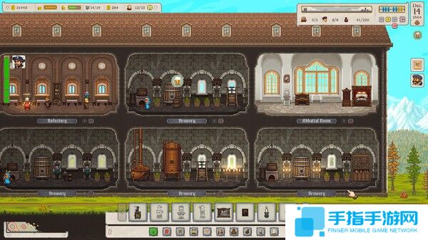《啤酒修道院》Steam抢测开启 像素建造模拟经营
