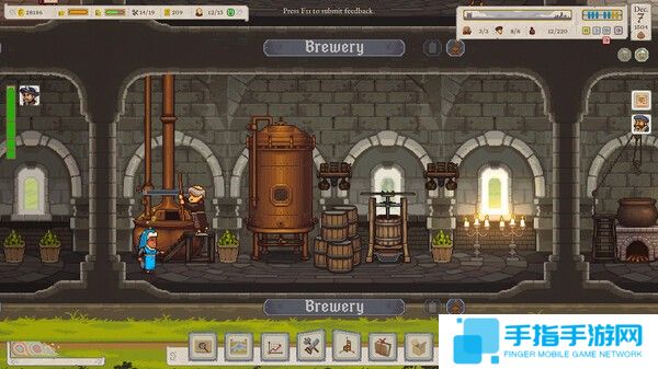 《啤酒修道院》Steam抢测开启 像素建造模拟经营