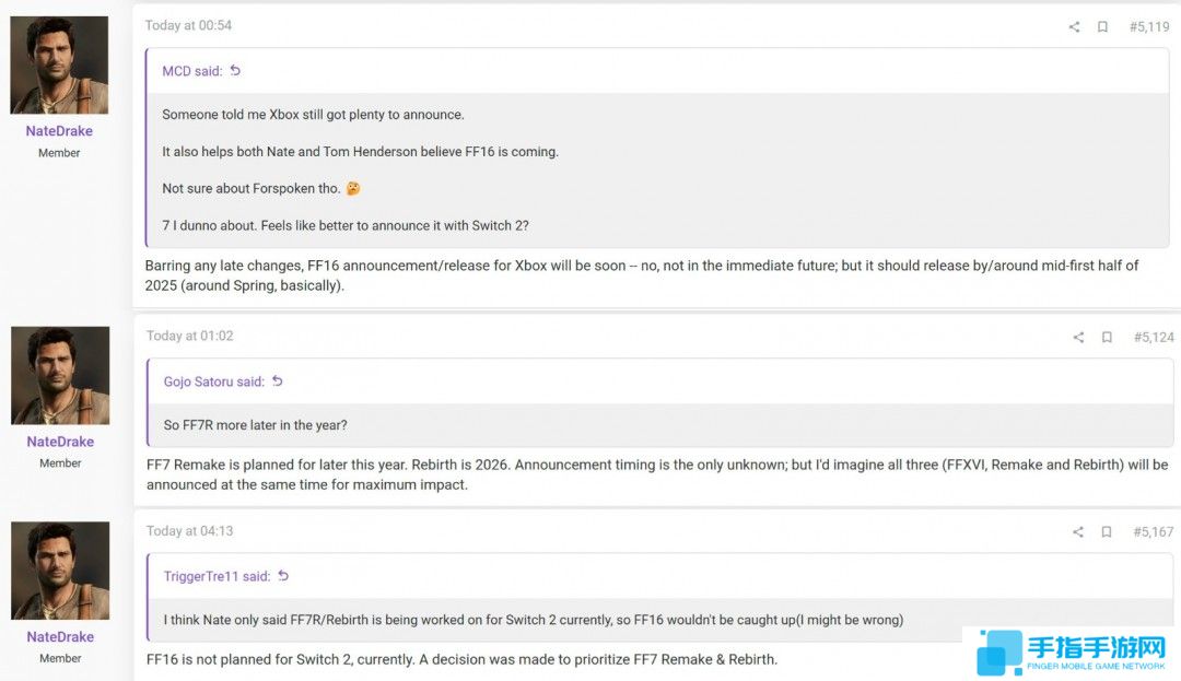 传闻：《最终幻想16》《最终幻想7》等游戏将登陆Xbox