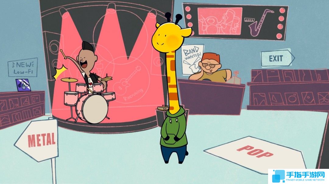 指向点击类休闲趣味解谜游戏《不爱社交的长颈鹿的一周》现已推出试玩Demo