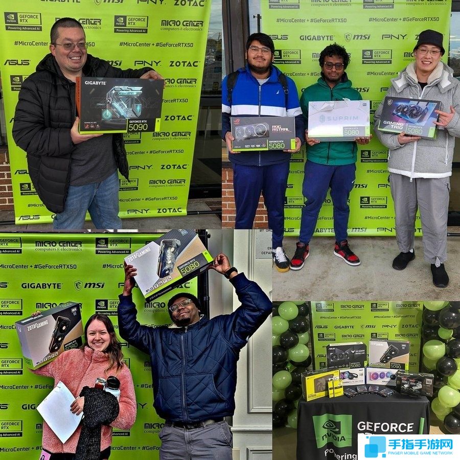 英伟达晒首批买到RTX 50显卡用户:他们笑得合不拢嘴