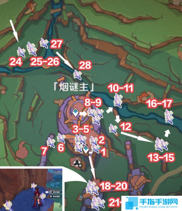 《原神》微光角菌材料最高效采集路线一览2