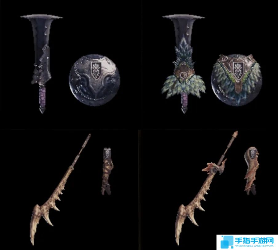 《怪物猎人：荒野》没有贴皮武器 每把武器都是独模