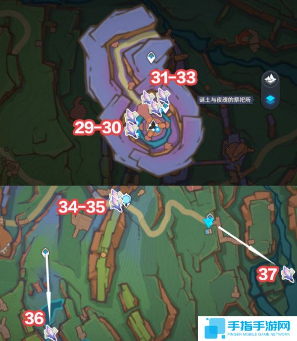 《原神》微光角菌材料最高效采集路线一览3