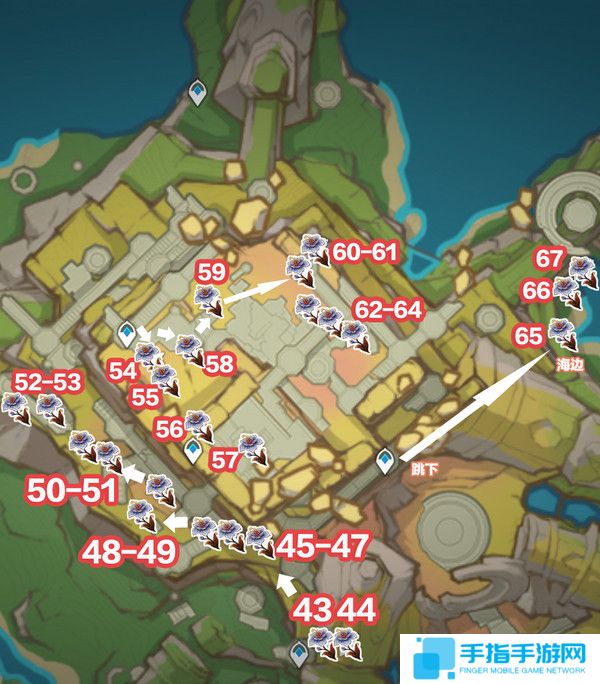 《原神》85个枯叶紫英位置一览3