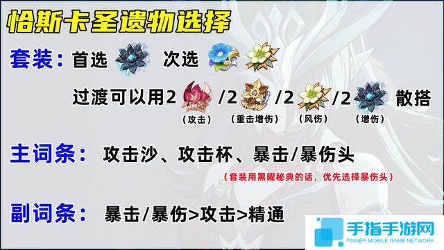 《原神》恰斯卡武器及圣遗物最佳搭配推荐4