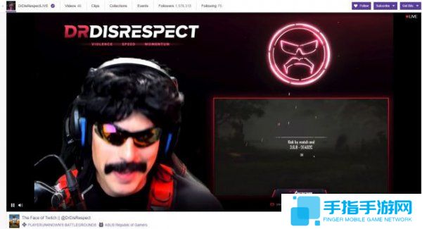 TGA年度主播Dr DisRespect昨日复播 观众挤爆直播间