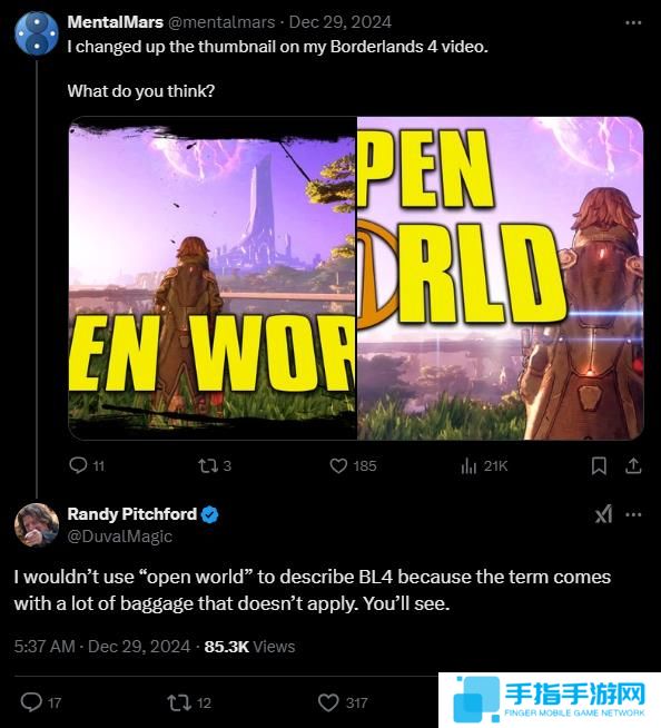 Gearbox首席执行官称《无主之地4》并非开放世界 但是工作室有史以来最自由的游戏