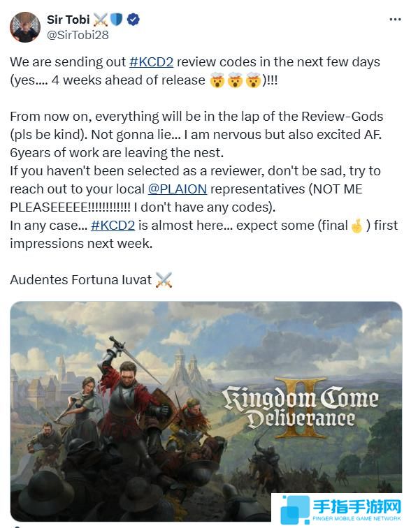 提前四周 《天国：拯救2》媒体最终预览即将发布