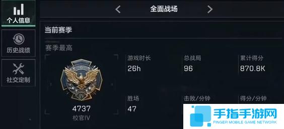 三角洲行动全面战场段位怎么划分