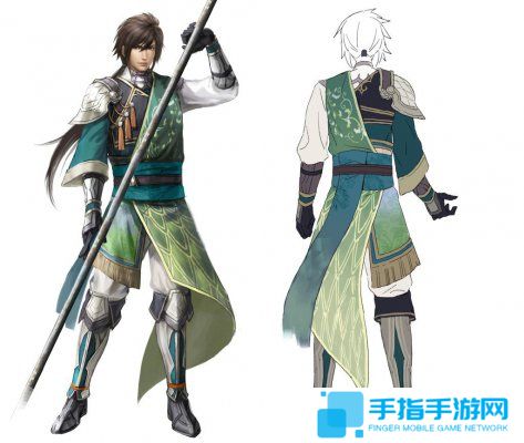 《真三国无双8》姜维人设曝光 身穿绿袍手拿两刃枪