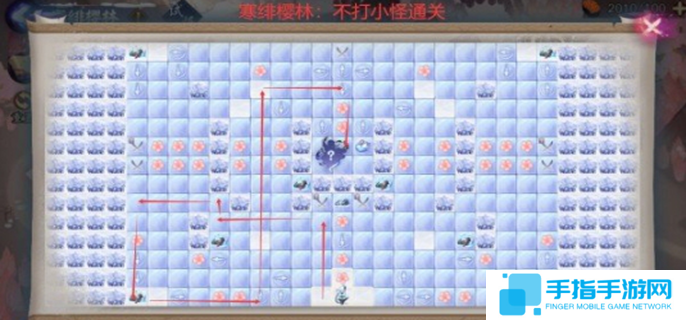 阴阳师雪落樱祭樱林路线图五