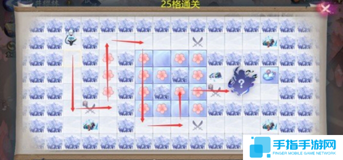 阴阳师雪落樱祭樱林路线图一