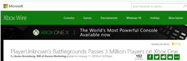 没有**的吃鸡世界 《绝地求生》Xbox版玩家破300万