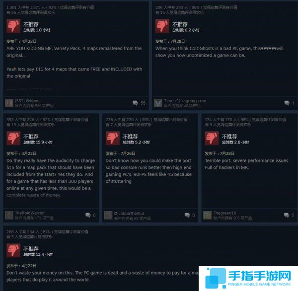 《使命召唤4》重制版差评刷爆