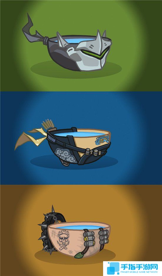 画师将《守望先锋》的英雄画成了碗 个个萌萌哒