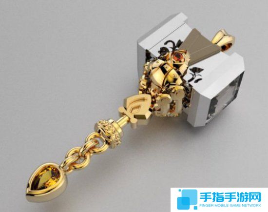国外设计师LOL珠宝：波比主题戒指及铁锤吊坠