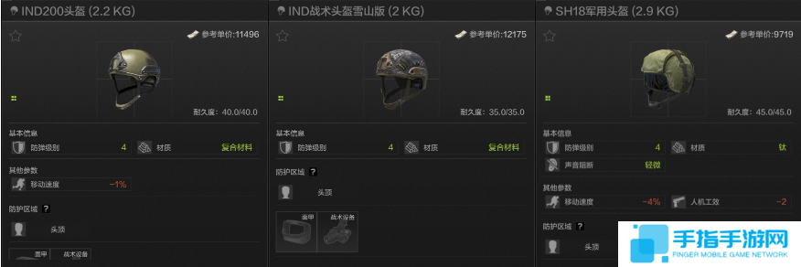 暗区突围头盔怎么选
