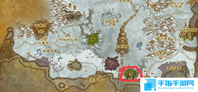 魔兽世界翡翠巨龙圣地位置介绍图二
