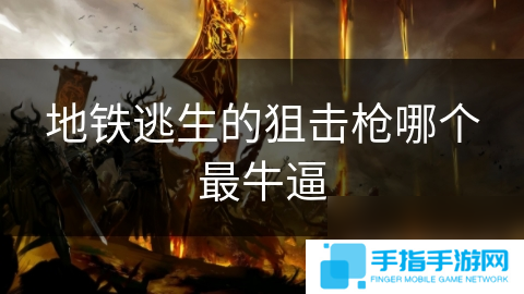 地铁逃生的狙击枪哪个最牛逼