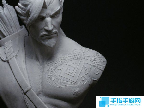 巧夺天工 达人打造《守望先锋》岛田兄弟半身石雕