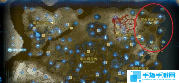 塞尔达传说荒野之息全神庙地图位置大全图七