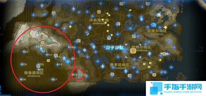 塞尔达传说荒野之息全神庙地图位置大全图十