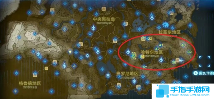 塞尔达传说荒野之息全神庙地图位置大全图四